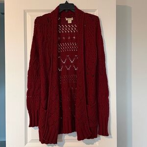 Women's Lucky Brand Red Knit Sweater